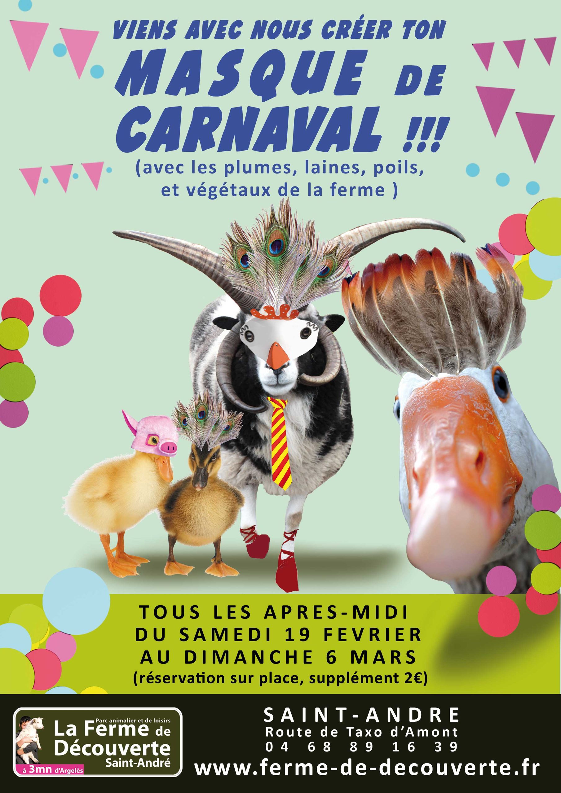 AFFICHE MASQUE DE CARNAVAL 2022