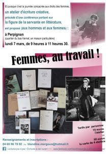 Femmes au travail – Mars 2022, Perpignan – Affiche A4