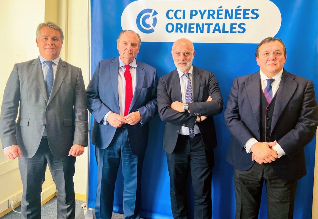 Laurent Gauze et les membres de la délégation des CCI de Valencia et Alicante