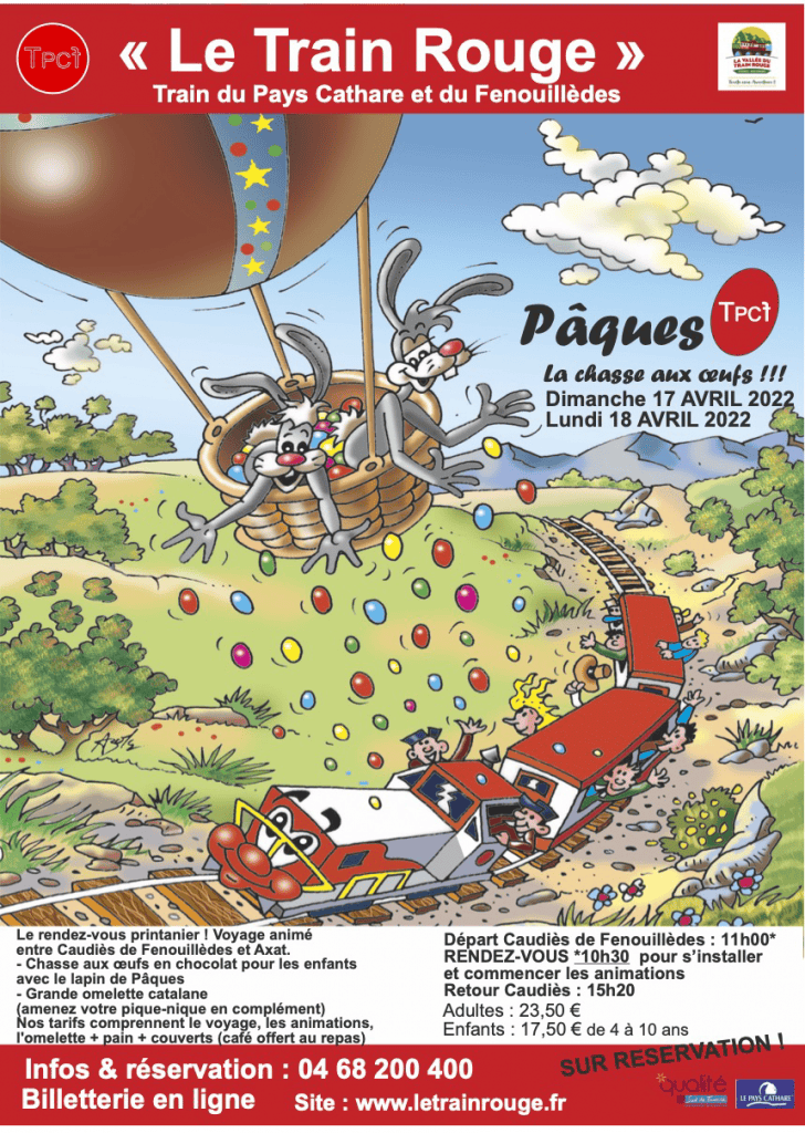 Affiche Train Rouge Pâques 2022