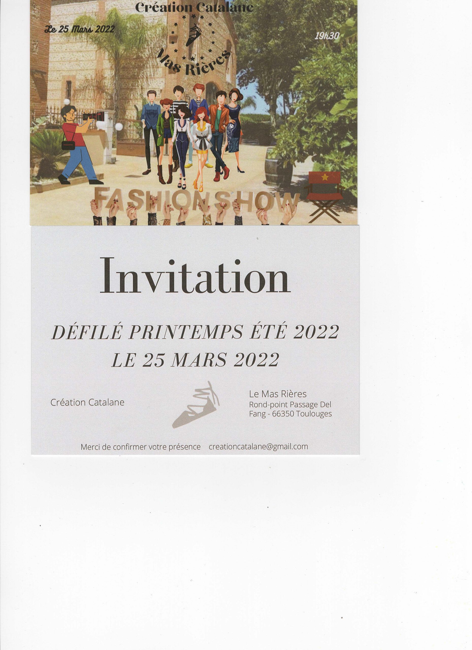 INVITATION DEFILE