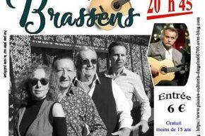 affiche A4 les copains de Brassens