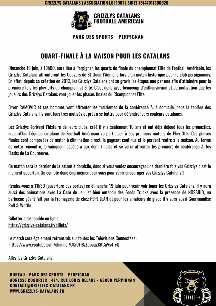 COMMUNIQUÉ DE PRESSE