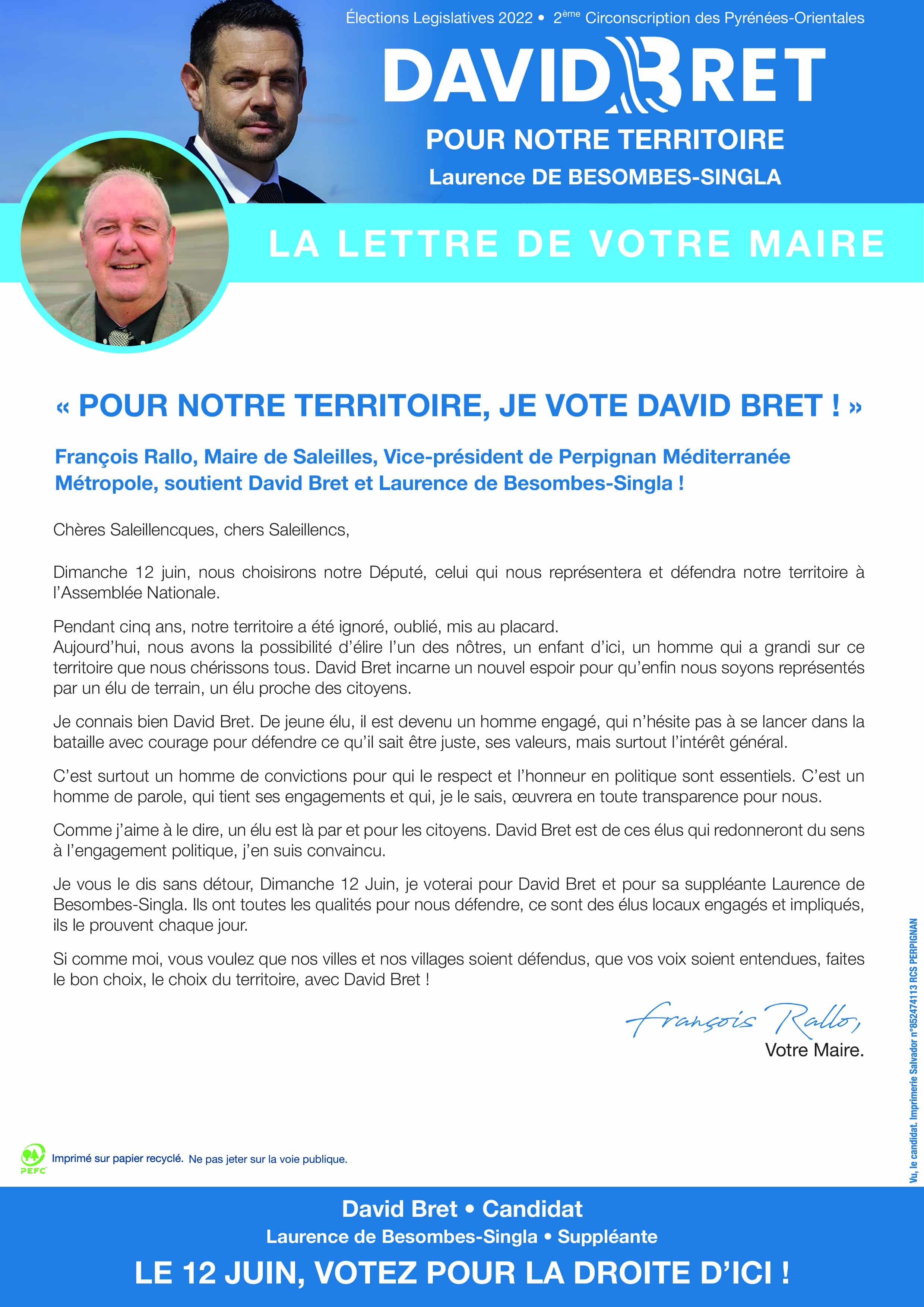 DB LETTRE MAIRE SALEILLES