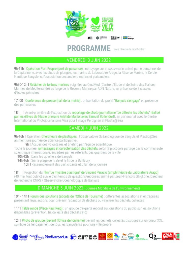 Banyuls passe au vert PROGRAMME