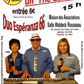 Flyer A5 th%C3%A9 dansant alain casta 25 juin 22