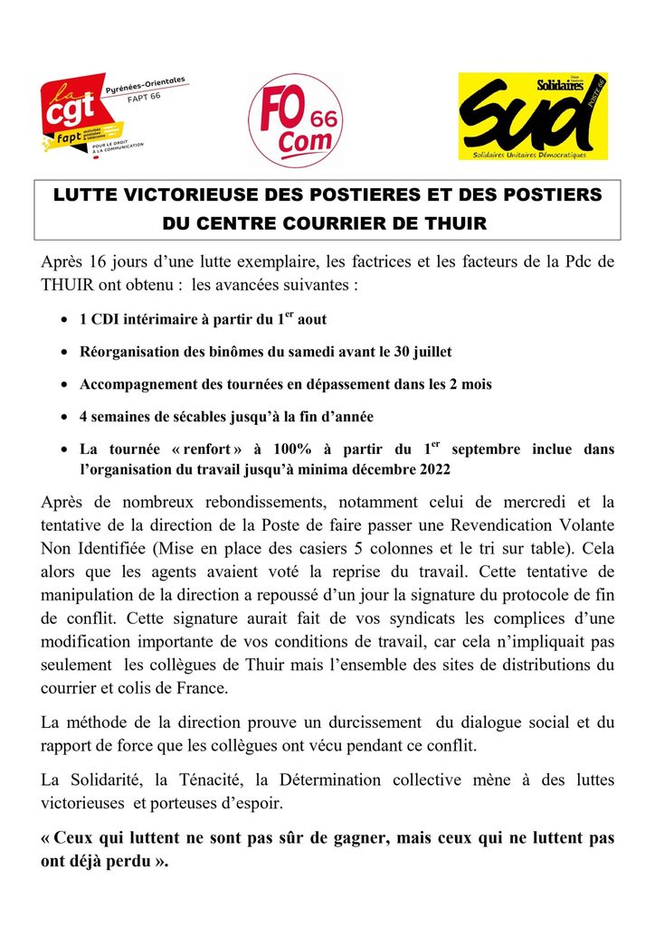 Tract Thuir Sudposte66 FO et CGT 27 06 2022 V3