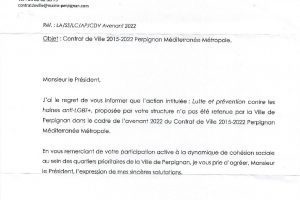 Refus de subvention Ville de Perpignan