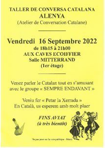 ATELIER DE CONVERSATION CAT