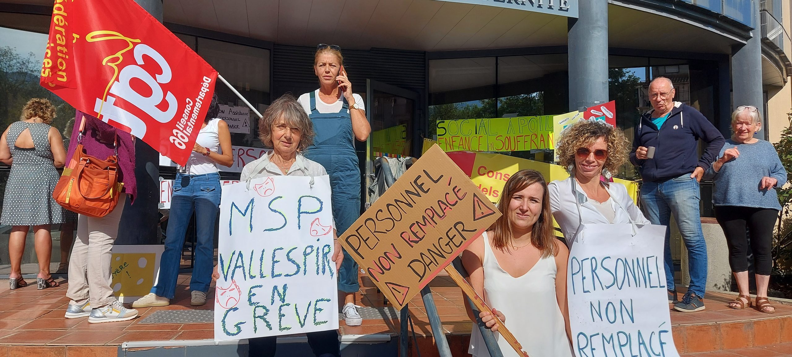 Grève Maison sociale Vallespir