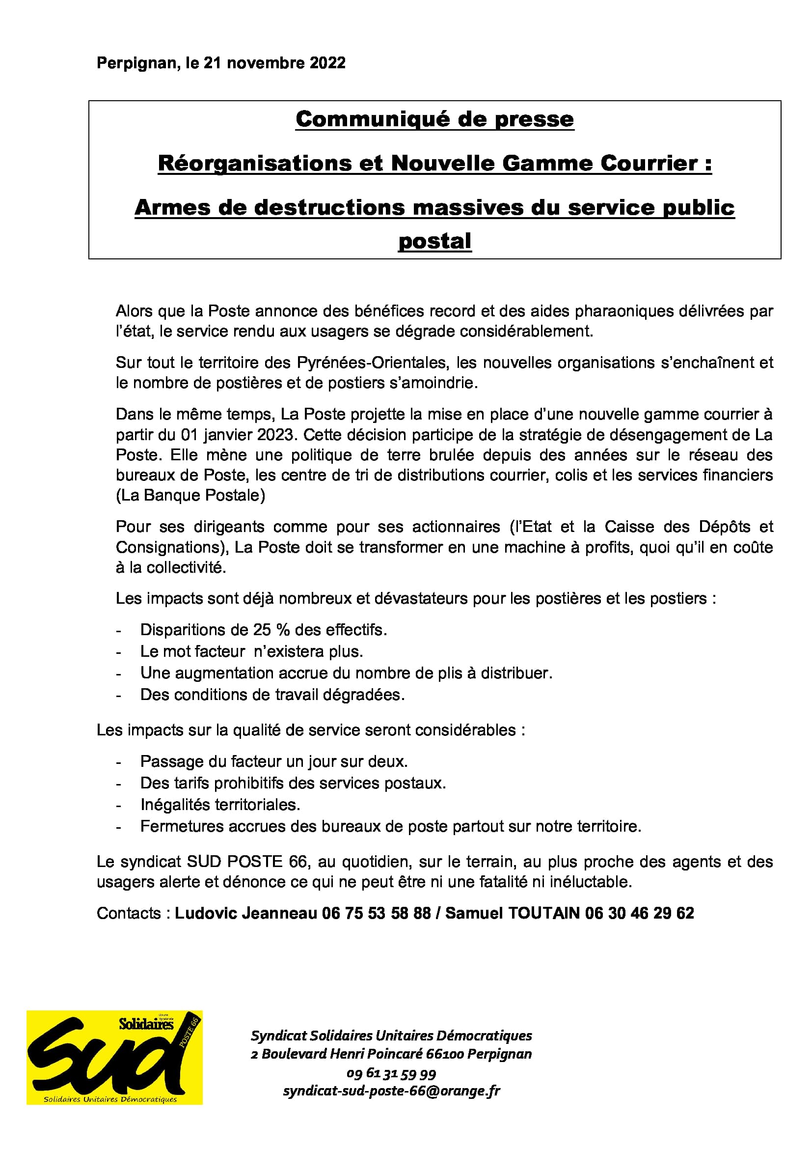 80088e61 communique de presse reorganisations et ngc nouvelle gamme courrier dans les po 21 11 2022
