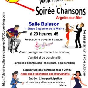 affiche A5 soirée chanson 20 janv