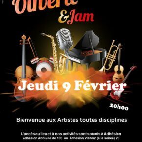 Affiche Scene Ouverte du 9 Février 2023