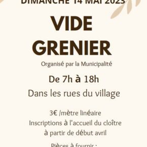 affiche vide grenier