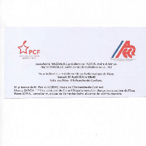 INVITATION TABLE RONDE EAU VILLEFRANCHE 2023