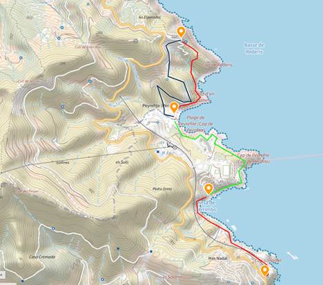 sentier littoral déviation incendie