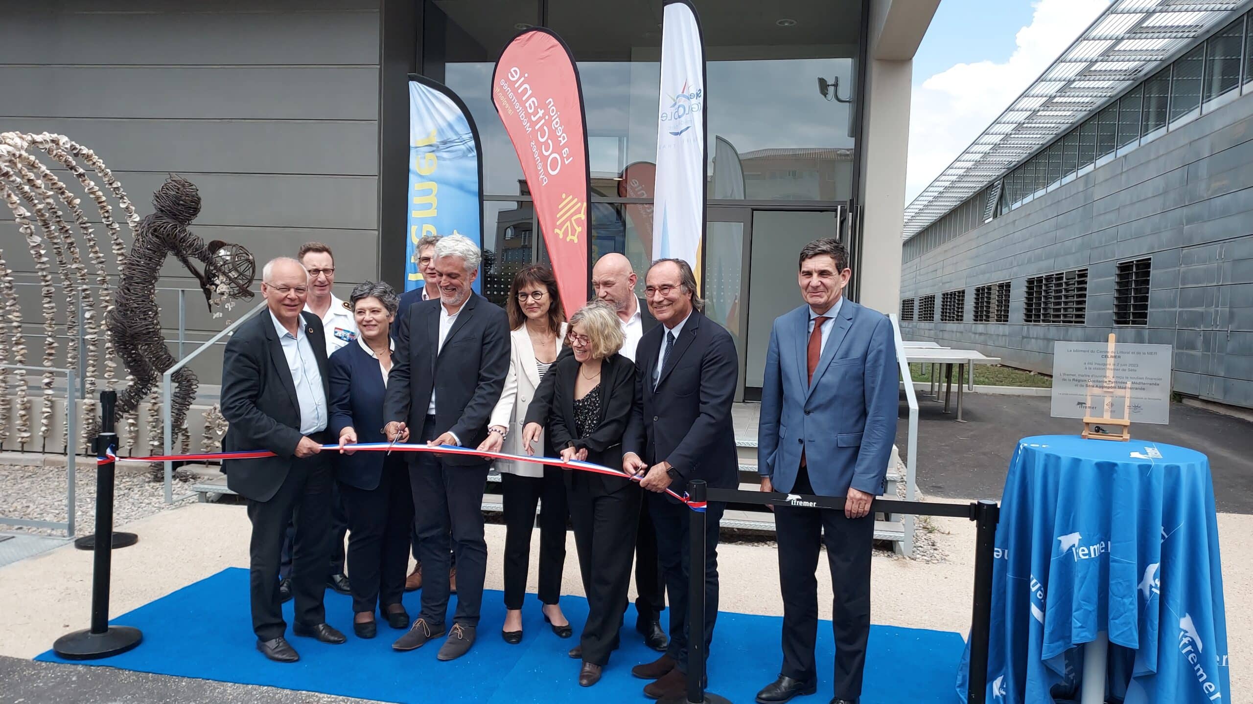 74ef4bbb coupure du ruban d inauguration du celimer a sete credits thomas pellissier ifremer scaled