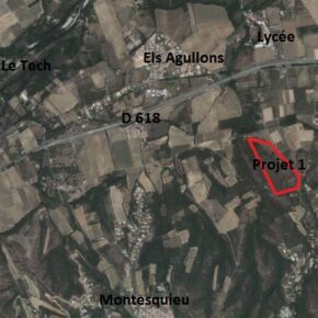 Alberes-Photovoltaïque-vue aérienne
