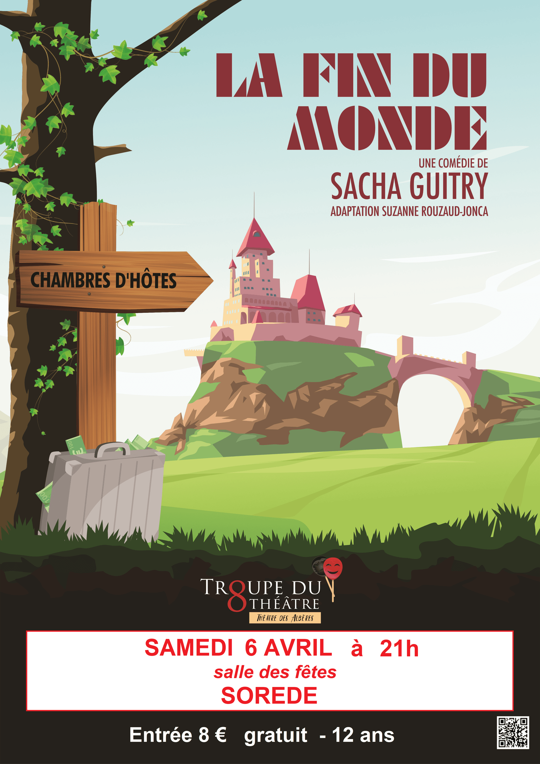 Affiche A3 A4 – La fin du monde impression SOREDE le 06-04