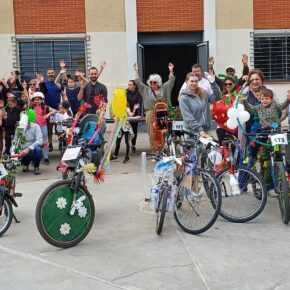 groupe participants parade à vélo sorede 05.05.2024