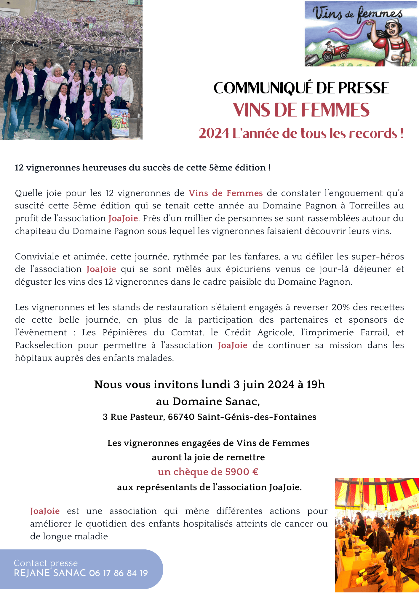 CP « Bilan Vins de Femmes » 2024_