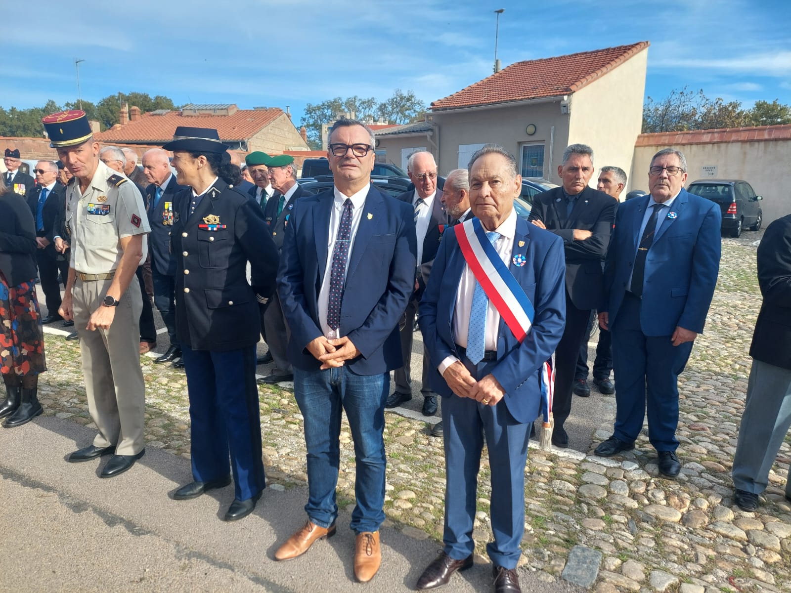 Edouard Gebhart et David Tranchecostes, vice-prépsidents _du comité de Perpignan du Souvenir Francais