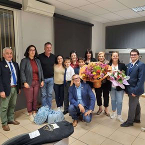 L’équipe d’organisation autour d’Aline Batlle, trésoriè re départementale, heureuse ganante d’un Speedo