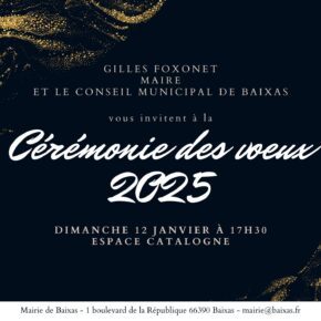 Invitation Voeux 2025 Baixas