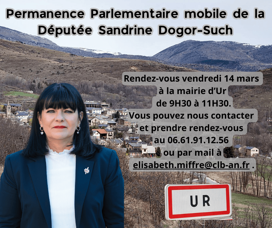 Rendez-vous vendredi 14 mars à la mairie de Ur de 9H30 à 11H30. Vous pouvez nous contacter et prendre rendez-vous au 06.61.91.12.56 ou par mail à elisabeth.miffre@clb-an.fr .