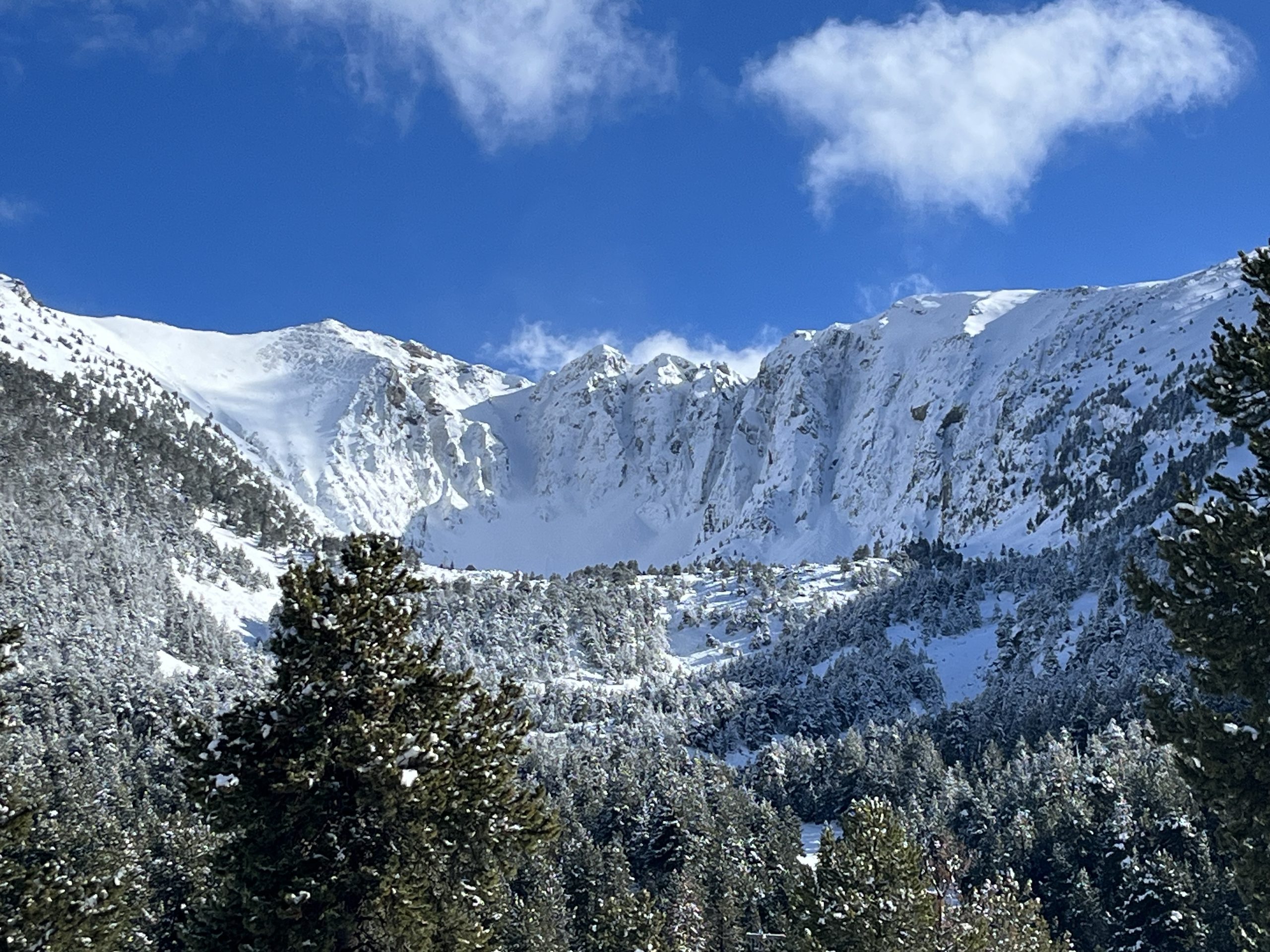 Le Cambre d&rsquo;Aze après les chutes de neige
