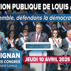 LOUIS ALIOT – REUNION PUBLIQUE PERPIGNAN – JEUDI 10 AVRIL 2025