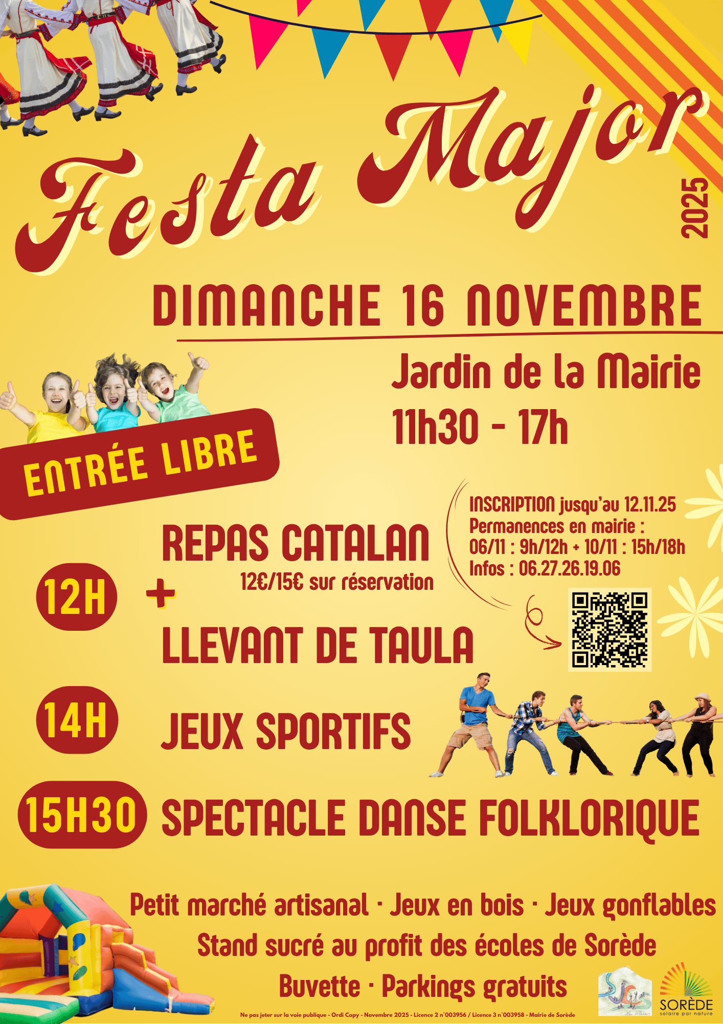 Festa Major A3 avec infos inscriptions Repas