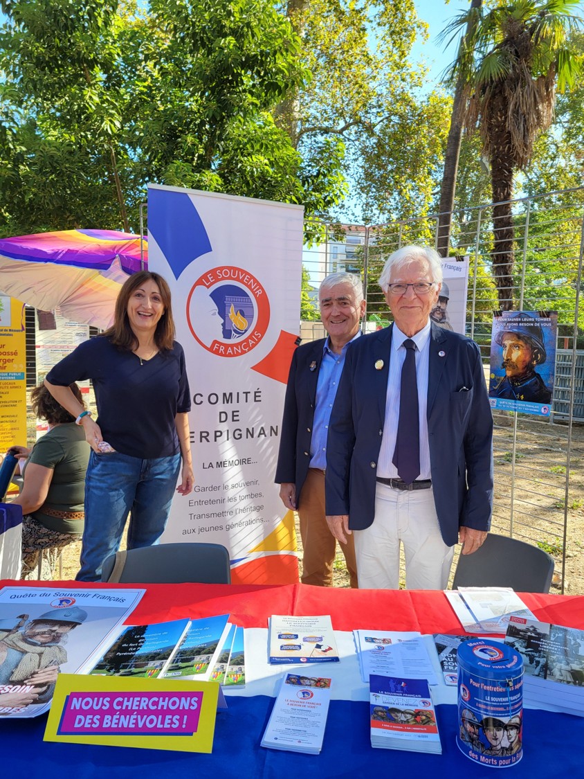 Norbert Zablith, vive président en charge du patrimoine m_émoriel avec Chantal Bruzy, vice présidente du comité
