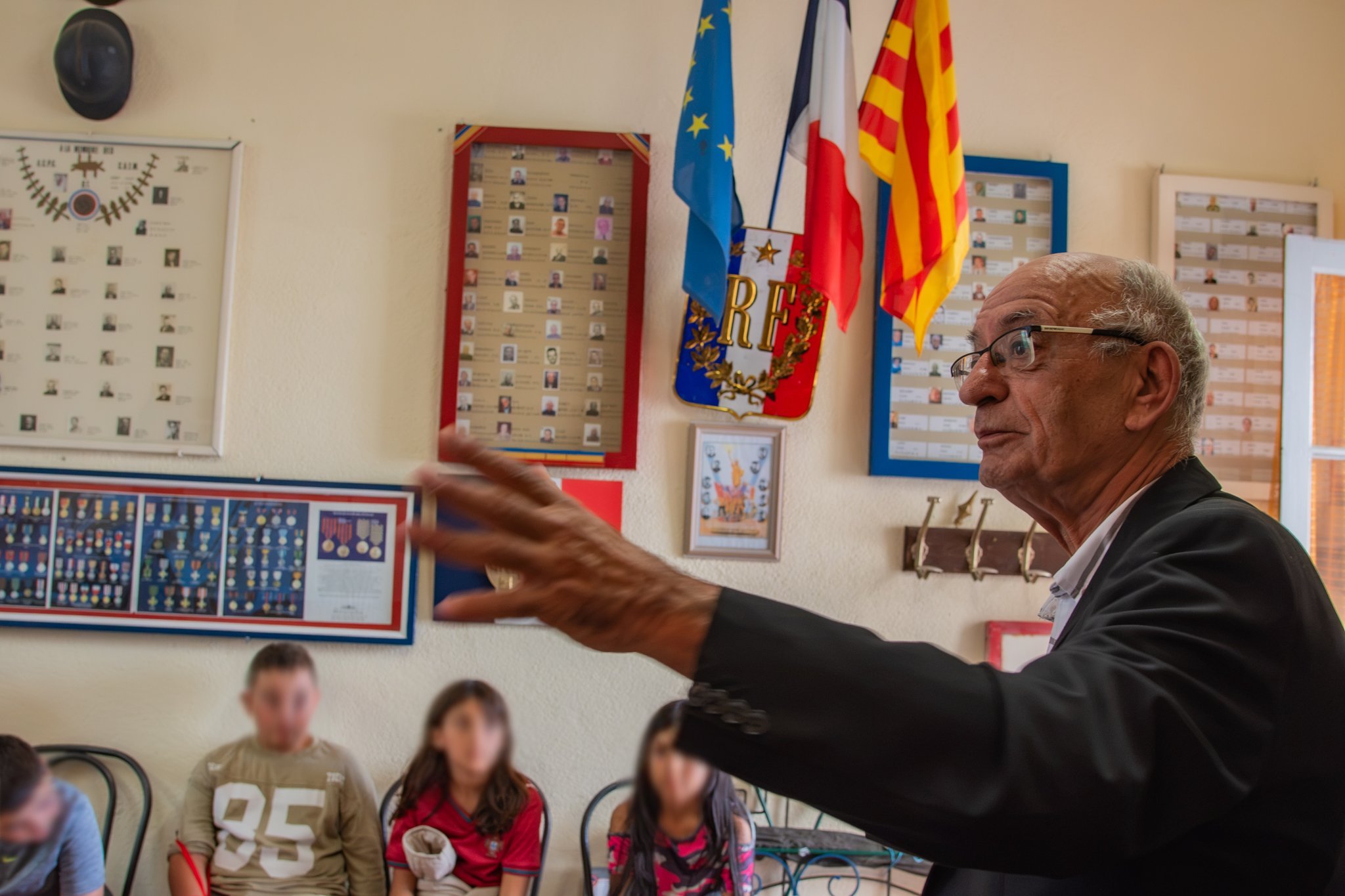 Jacques Poirson pésentant le local des anciens combattant_s (1)
